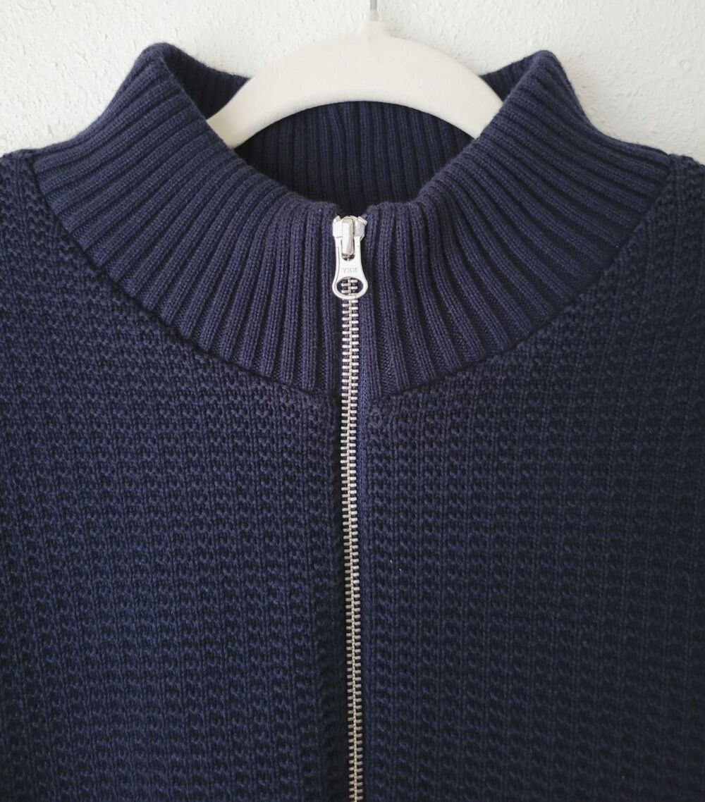 Holebrook Sweden Windproof Knit Jacket Men’s XXL Navy Full Zip Rare Archival - Picture 3 of 16